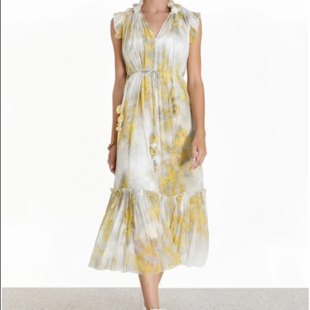 Zimmermann Botanica Wattle Midi Dress